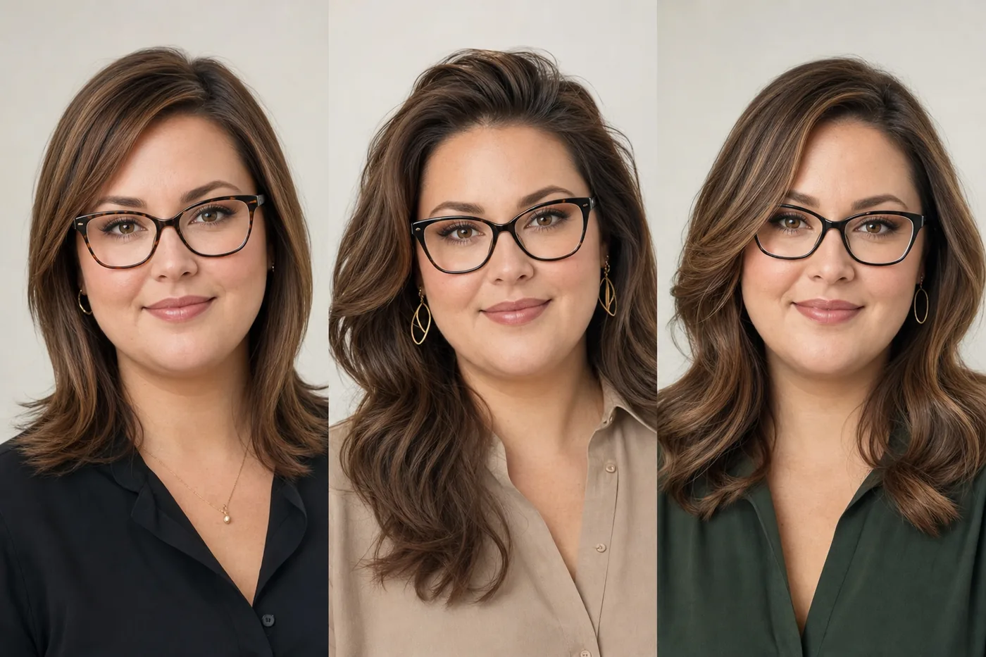 Frisuren, Brillen und Styling